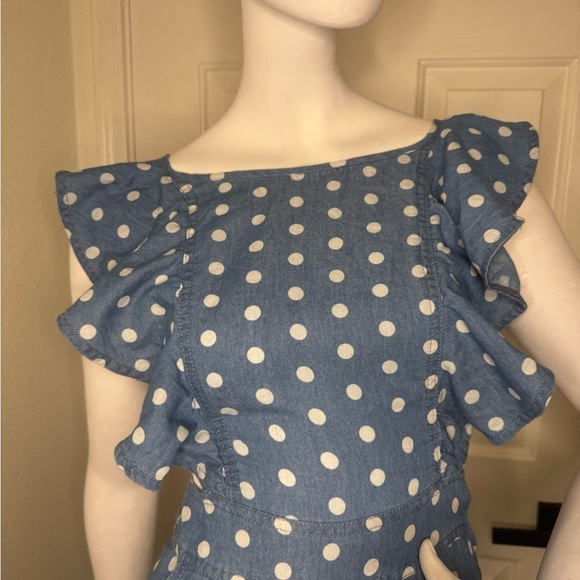 Do+Be Blue Polka Dot Jumpsuit Size Small.  #174 - Picture 7 of 13
